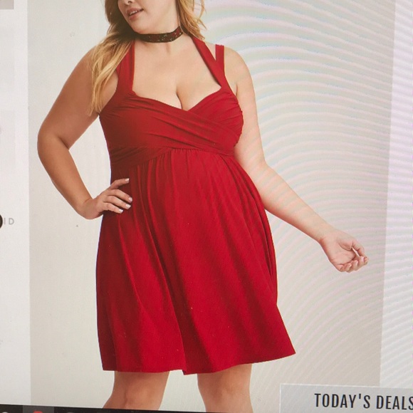 torrid red dress